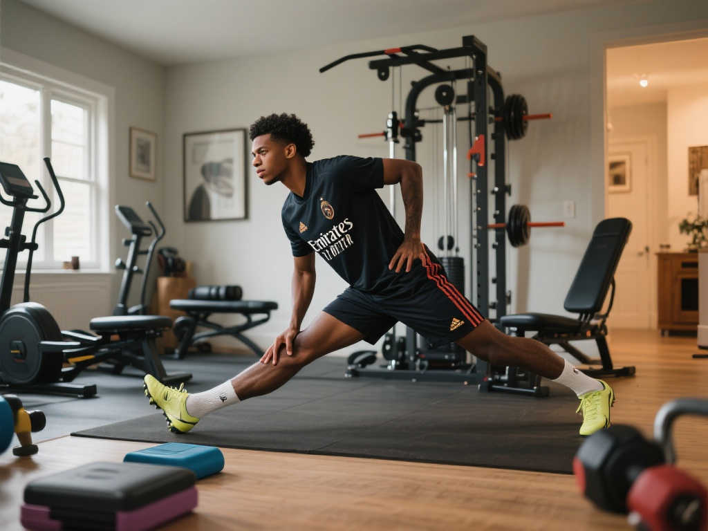 电讯报：萨卡家中自建健身房，身体不适时靠训练恢复状态